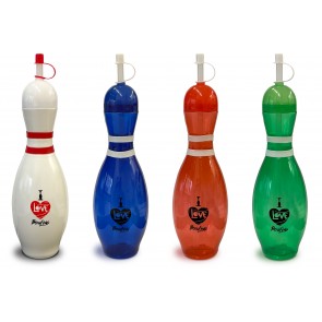 Trinkflasche Pin "I Love Bowling"
